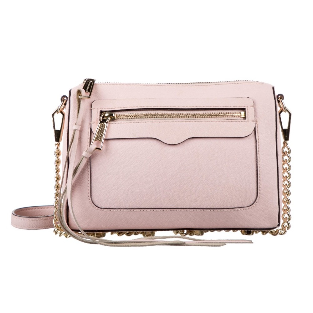 Rebecca Minkoff Crossbody Pink Saffiano Leather
